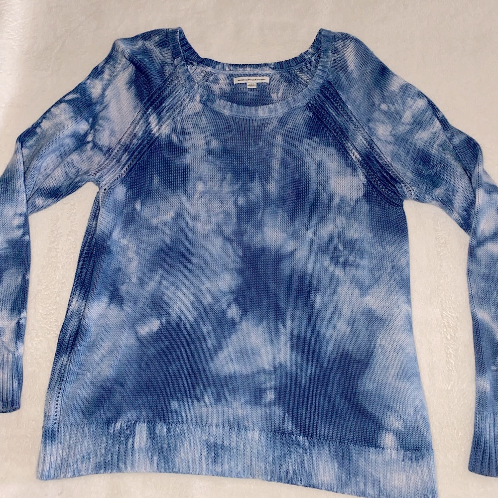 American Eagle Tie-Dye Crewneck Sweater